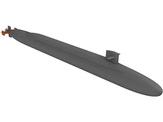 USS Ohio 3D Model preview