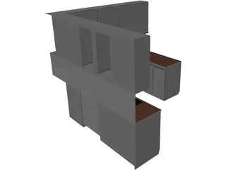 Kitchen Complete 3D Model preview