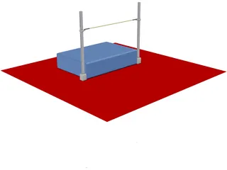 High Jump 3D Model preview