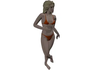 Lady 3D Model preview