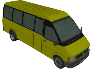 Volkswagen LT Bus [+Interior] 3D Model preview