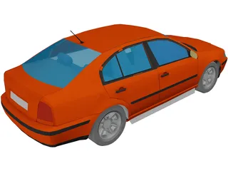 Skoda Octavia 3D Model preview