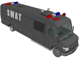 SWAT Truck 3D Model preview