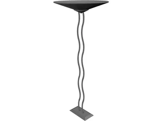 Lamp Floor Wave 3D Model preview
