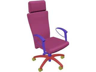 Chair Arms Exec 3D Model preview
