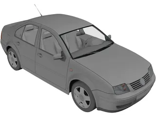 Volkswagen Bora 3D Model preview