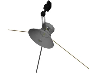 Mariner Space Probe 3D Model preview