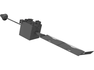 Satellite GOES 3D Model preview
