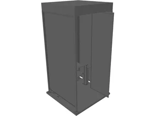 Phone Booth Japanese 3D Model preview