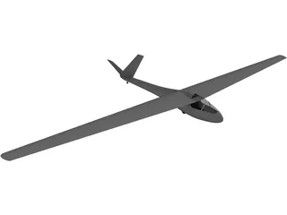 Segelfliegen Glider 3D Model preview