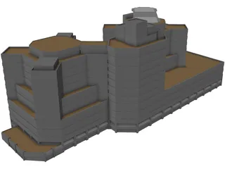 Hospital 3D Model preview