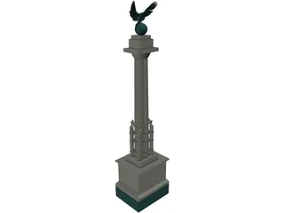 Prospect Park Entry Pillar 3D Model preview