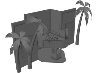 Bijou Theater 3D Model preview