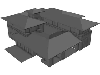 California House 3D Model preview