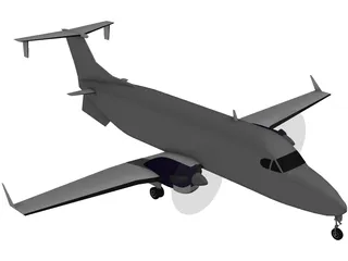 Beechcraft 1900-D 3D Model preview