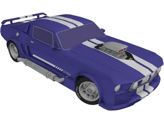 Ford Mustang GT500 Supercharged 3D Model preview