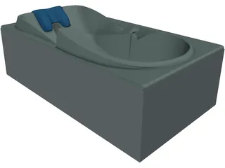 Custom Bathtub 3D Model preview