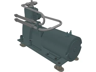 AC&R Compressor 3D Model preview
