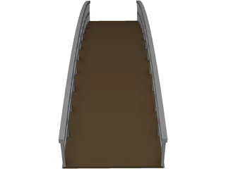 Wood Bridge 3D Model preview