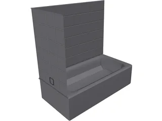 Bath Tub 3D Model preview