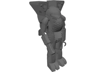 Battletech Elemental 3D Model preview