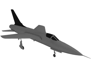 F-105 Thunderchief 3D Model preview