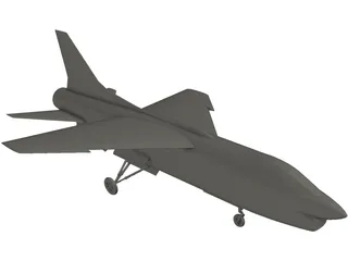 F-8 Crusader 3D Model preview