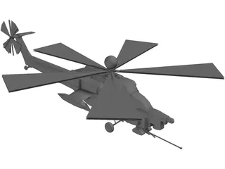 Mil Mi-28 Havoc 3D Model preview