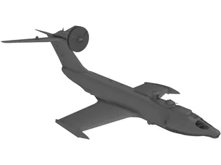 A-90 Orlenok Ekranoplane 3D Model preview