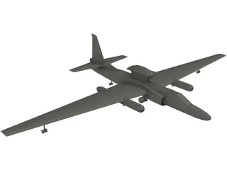 Lockheed U-2 Dragon Lady 3D Model preview