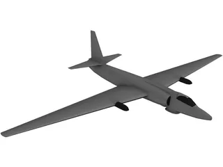 Lockheed U-2 Dragon Lady 3D Model preview