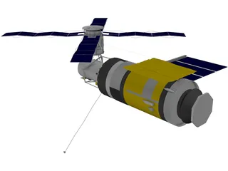 Skylab Space Station 3D Model preview