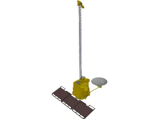 Mars Odyssey Probe 3D Model preview
