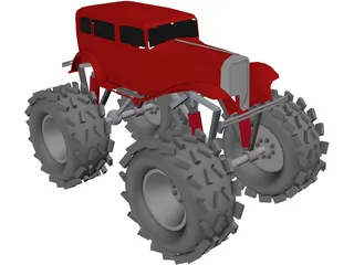 Monster Truck 3D Model preview
