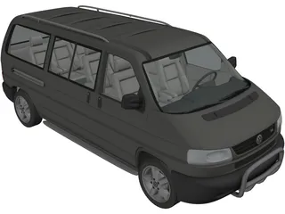 Volkswagen Transporter T4 3D Model preview
