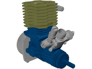 RC OS 15CV Max Model Engine 3D Model preview