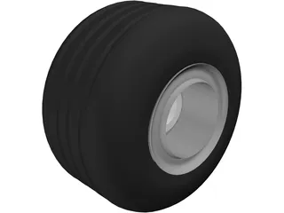 Wheel and Tire 3D Model preview