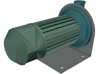 Electric Pump 3D Model preview