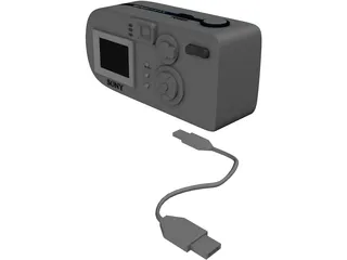 Sony Cyber-Shot Digital Camera 3D Model preview