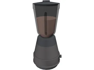 Blender Metal Glass 3D Model preview