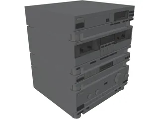 Hi-Fi System 3D Model preview