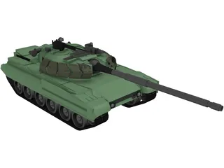 T90 Russian Main Battle Tank (MBT) 3D Model preview