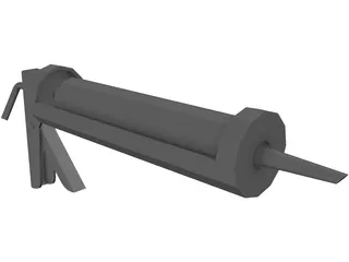 Sealant Caulking Gun 3D Model preview