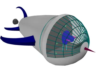 Alien Ship 3D Model preview
