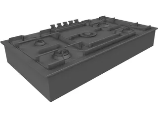 Gaggenau Cooktop Model KG291 3D Model preview