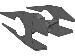 Star Wars Tie Intruder 3D Model preview