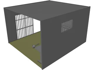 Jail Cell 3D Model preview