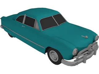 Ford Club Coupe Classic (1949) 3D Model preview