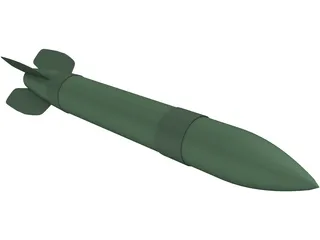 Katyusha Rocket 3D Model preview