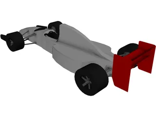 Race Car 3D Model preview